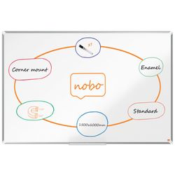Pizarra NOBO Premium Plus acero vitrificado 1500x1000mm, blanco
