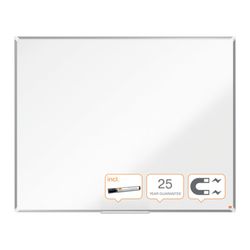 NOBO Premium Plus ardesia in acciaio vetrificato 1500x1200mm, bianco
