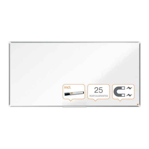 Pizarra NOBO Premium Plus acero vitrificado 1800x900mm, blanco