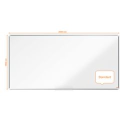 Pizarra NOBO Premium Plus acero vitrificado 2000x1000mm, blanco