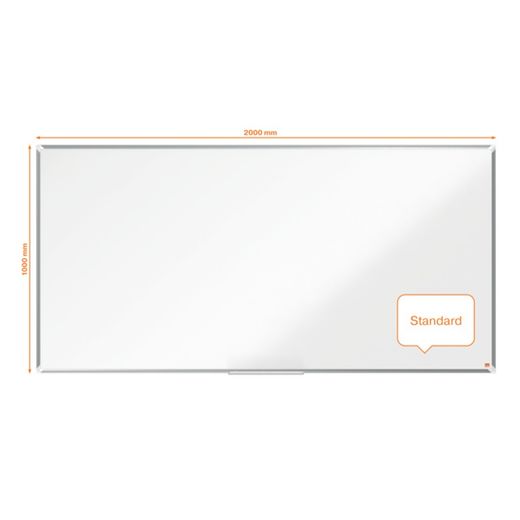 Pizarra NOBO Premium Plus acero vitrificado 2000x1000mm, blanco
