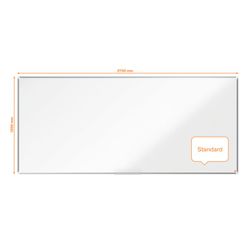 NOBO Premium Plus υαλοποιημένος σχιστόλιθος 2700x1200mm, λευκό