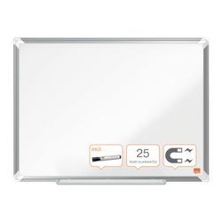 NOBO Premium Plus ardesia acciaio vetrificato 600x450 mm, bianco