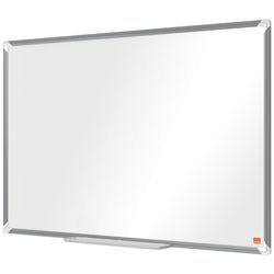 NOBO Premium Plus vitrified steel slate 900x600mm, white