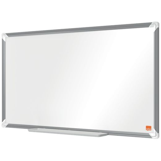 NOBO Premium Plus 32" gelakt stalen panoramalei, 710x400mm, wit