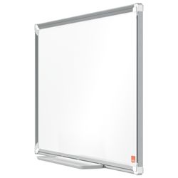 NOBO Premium Plus 32" gelakt stalen panoramalei, 710x400mm, wit