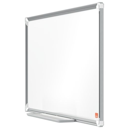 NOBO Premium Plus 32" gelakt stalen panoramalei, 710x400mm, wit