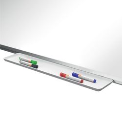 NOBO Premium Plus 32" stalowy lakierowany panoramiczny łupek, 710x400mm, biały