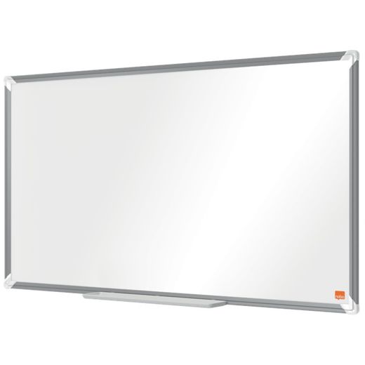 NOBO Premium Plus 40" gelakt stalen panoramalei, 890x500mm, wit