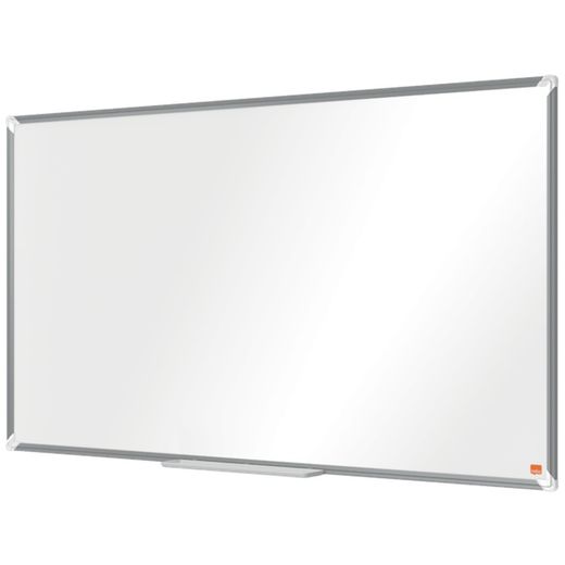 NOBO Premium Plus 55" gelakt stalen panoramalei, 1220x690mm, wit