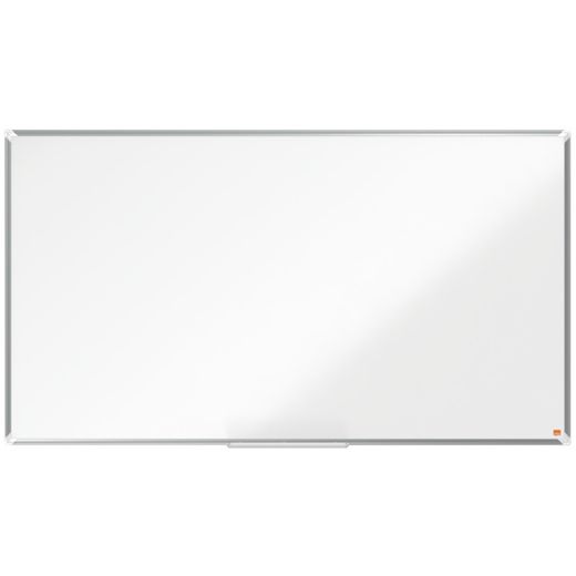 NOBO Premium Plus 70" lakeret stål panoramaskifer, 1550x870mm, hvid