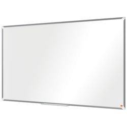 NOBO Premium Plus 70" lakeret stål panoramaskifer, 1550x870mm, hvid