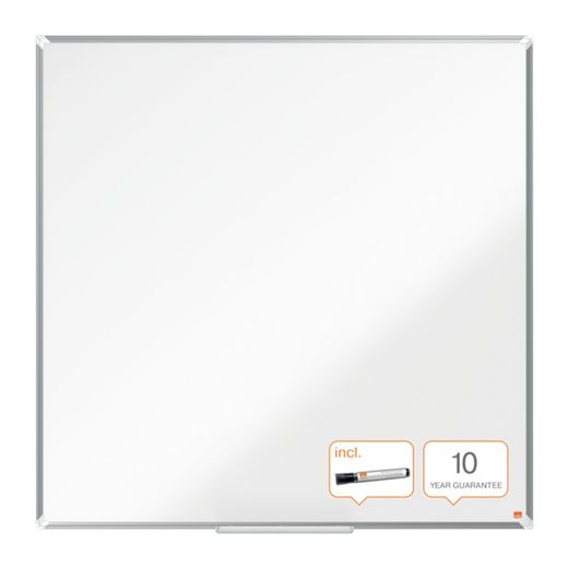 NOBO Premium Plus melamine slate 1200x1200mm, white