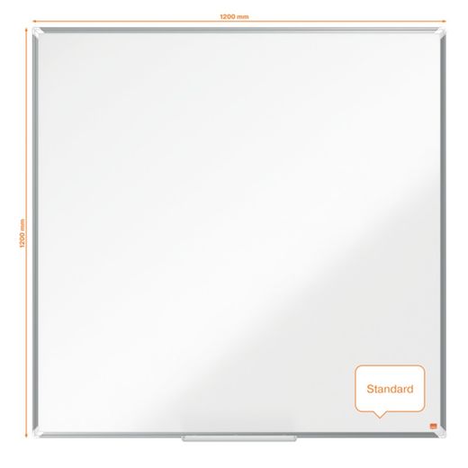 NOBO Premium Plus melamine slate 1200x1200mm, white