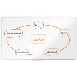 Pizarra NOBO Premium Plus melamina 2000x1000mm, blanco