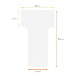 Planowanie: Żetony NOBO T (pudełko 100) rozmiar 1, białe