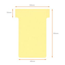 Planowanie: Żetony NOBO T (pudełko 100) rozmiar 2, żółte