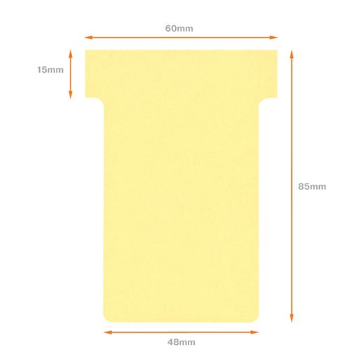 Planowanie: Żetony NOBO T (pudełko 100) rozmiar 2, żółte