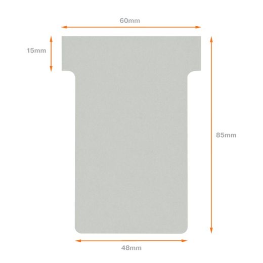 Σχεδιασμός: NOBO T Tokens (κουτί 100) μέγεθος 2, γκρι