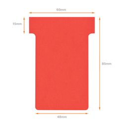 Planowanie: Żetony NOBO T (pudełko 100) rozmiar 2, czerwone