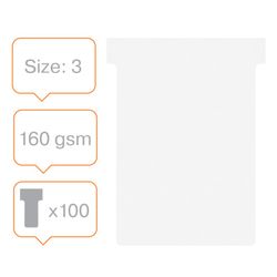 Planowanie: Żetony NOBO T (pudełko 100) rozmiar 3, białe