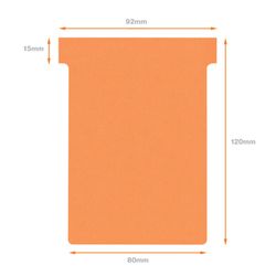 Planowanie: Żetony T NOBO (pudełko 100) rozmiar 3, pomarańczowy