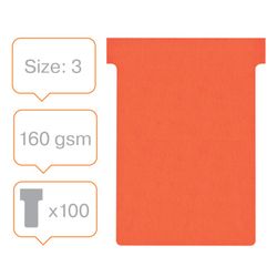 Planowanie: Żetony NOBO T (pudełko 100) rozmiar 3, czerwone