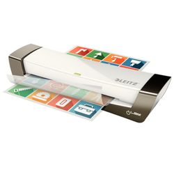 Plastificadora iLAM Office DIN A4, plata/blanco