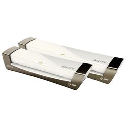 Plastificadora iLAM Office DIN A4, plata/blanco