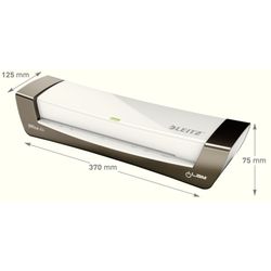 Plastificadora iLAM Office DIN A4, plata/blanco