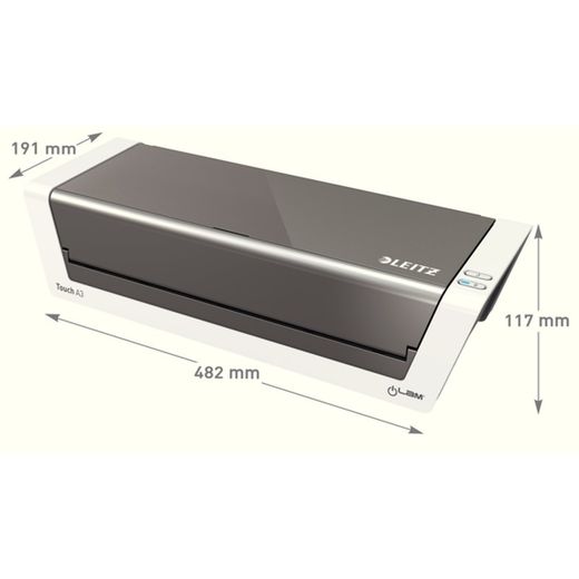 iLAM Touch 2 DIN A3 laminator, vit/silver
