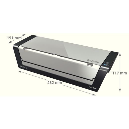 Laminador iLAM Touch 2 Turbo Pro DIN A3, antracite/prata
