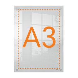 Przezroczysty akrylowy stojak na plakaty ścienne, A3