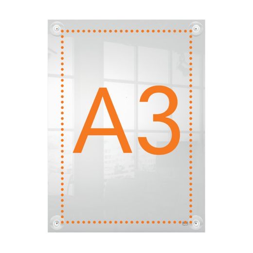 Zdejmowany, przezroczysty akrylowy stojak na plakaty, A3