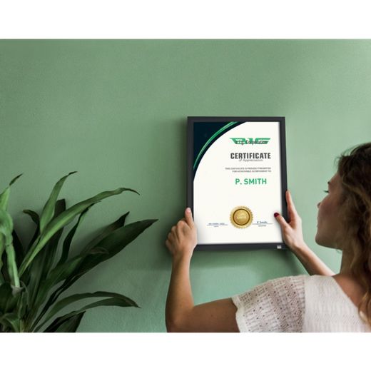 Uchwyt na plakaty Impression Pro z grafitowo-szarą ramką, A4