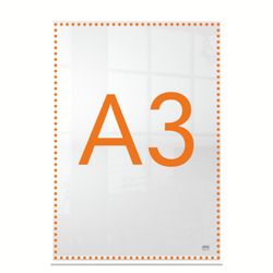Przezroczysty akrylowy stojak na plakaty, format A3