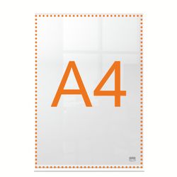 Przezroczysty akrylowy stojak na plakaty, format A4