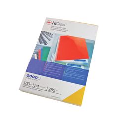 Cover CHROME GBC DIN A4 250 grs (Pakke 100), sort