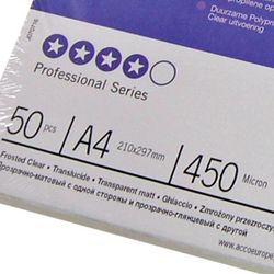 Cover PP POLYCOVERS gennemskinnelig GBC 300 mikron DIN A4 (pakke 100), gennemskinnelig