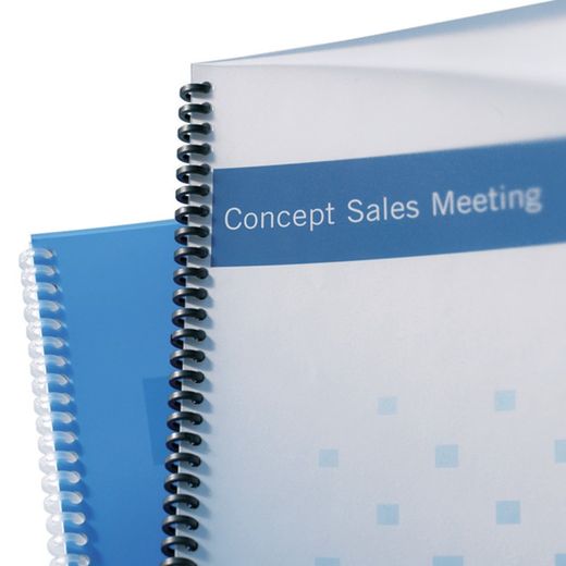 Cover PP POLYCOVERS gennemskinnelig GBC 300 mikron DIN A4 (pakke 100), gennemskinnelig