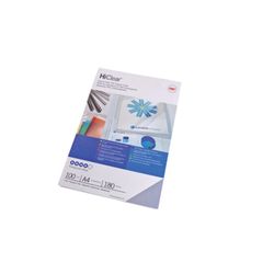 Pokrywa PVC GBC trans.DIN A4 240 mikronów (Pack 100), szkło