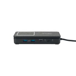 SD1700P USB-C Dual 4K bærbar dock med QI-opladning