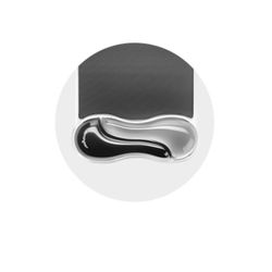 Poggiapolsi in gel per mouse Duo grigio chiaro/scuro