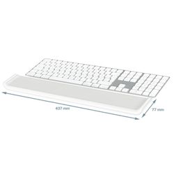 Repose-poignet réglable pour clavier Leitz Ergo Cozy, gris
