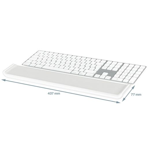 Repose-poignet réglable pour clavier Leitz Ergo Cozy, gris