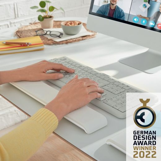 Repose-poignet réglable pour clavier Leitz Ergo Cozy, gris