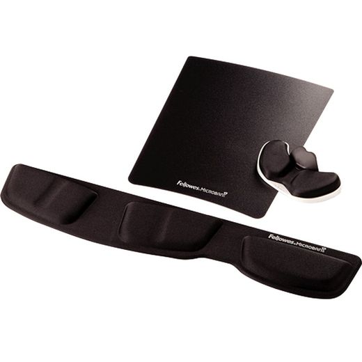 Podkładka pod nadgarstek z pianki V-Channel™ do klawiatury, czarna