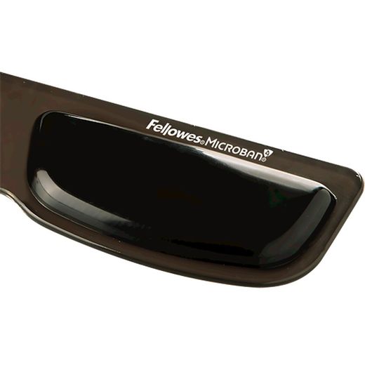 Żelowa podkładka pod nadgarstek V-Channel™ do klawiatury, czarna