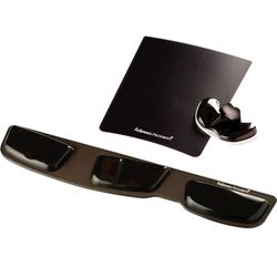 Żelowa podkładka pod nadgarstek V-Channel™ do klawiatury, czarna