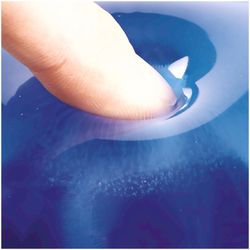 Poggiapolsi per tastiera in gel Crystal™ Blu